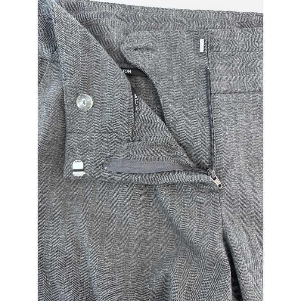 Worthington Women's Gray Dress Pants Size 8 Modern Fit Flat Front Work Slacks - Picture 10 of 16